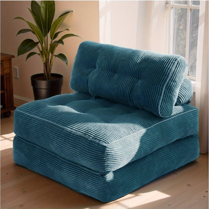 Sofa Bed shown in the Blue option