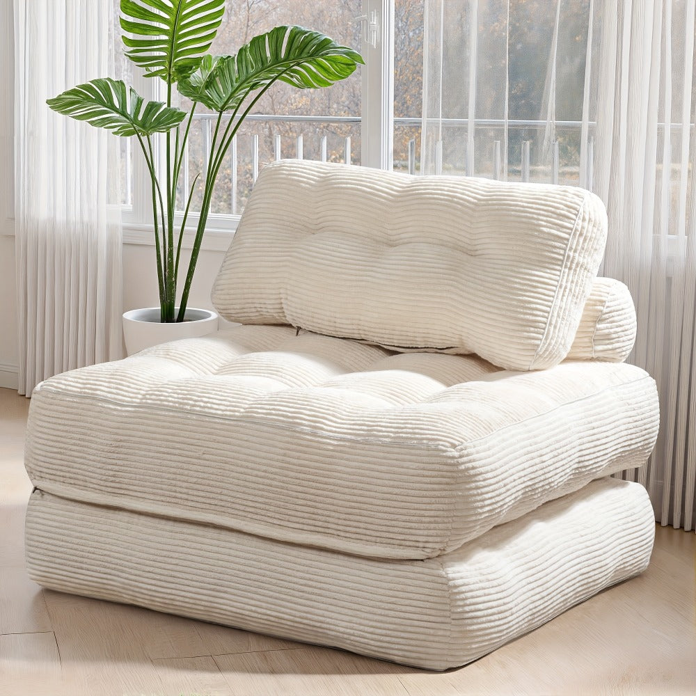 Foldable Sofa Bed with Fold-Out Lounger for Comfortable Everyday Seating detail image - detail view 3