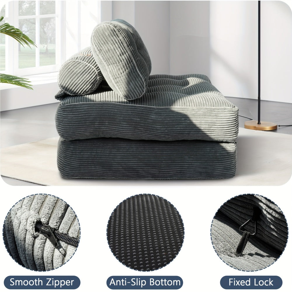 Foldable Sofa Bed with Fold-Out Lounger for Comfortable Everyday Seating detail image - detail view 7