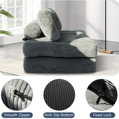 Foldable Sofa Bed with Fold-Out Lounger for Comfortable Everyday Seating detail image - detail view 7