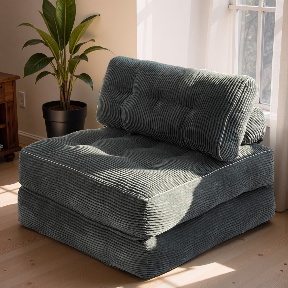Sofa Bed, Folding Convertible Sleeper Chair for Adults, Foam-Filled Floor Couch shown in the main product view