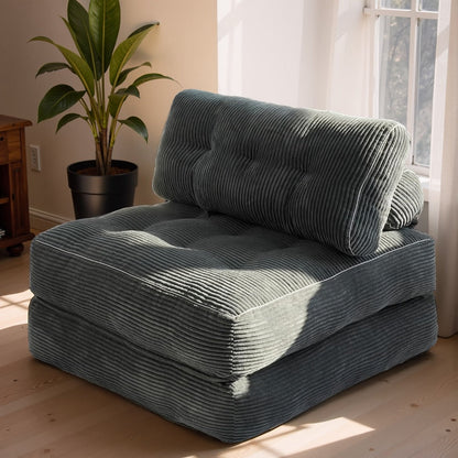Sofa Bed, Folding Convertible Sleeper Chair for Adults, Foam-Filled Floor Couch shown in the main product view
