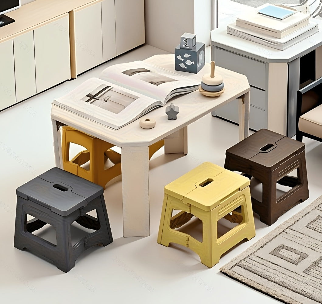 Foldable Step Stools And Footstools with Non-Slip Base and Adjustable Height detail image - detail view 13