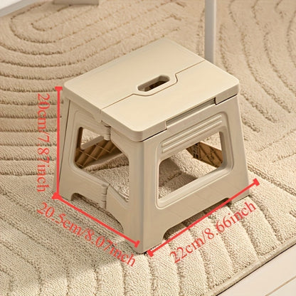 Foldable Step Stools And Footstools with Non-Slip Base and Adjustable Height detail image - detail view 4