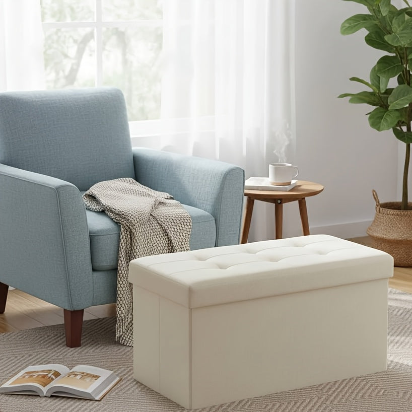 Ottoman shown in the Beige, 15"D x 30"W x 15"H*(PE) option