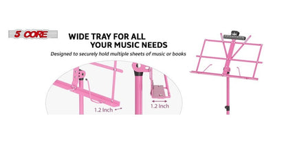 Folding Music Stand, Foldable, Adjustable, Core for Holding Sheet Music For Lessons detail image - detail view 13