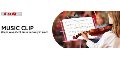 Folding Music Stand, Foldable, Adjustable, Core for Holding Sheet Music For Lessons detail image - detail view 16