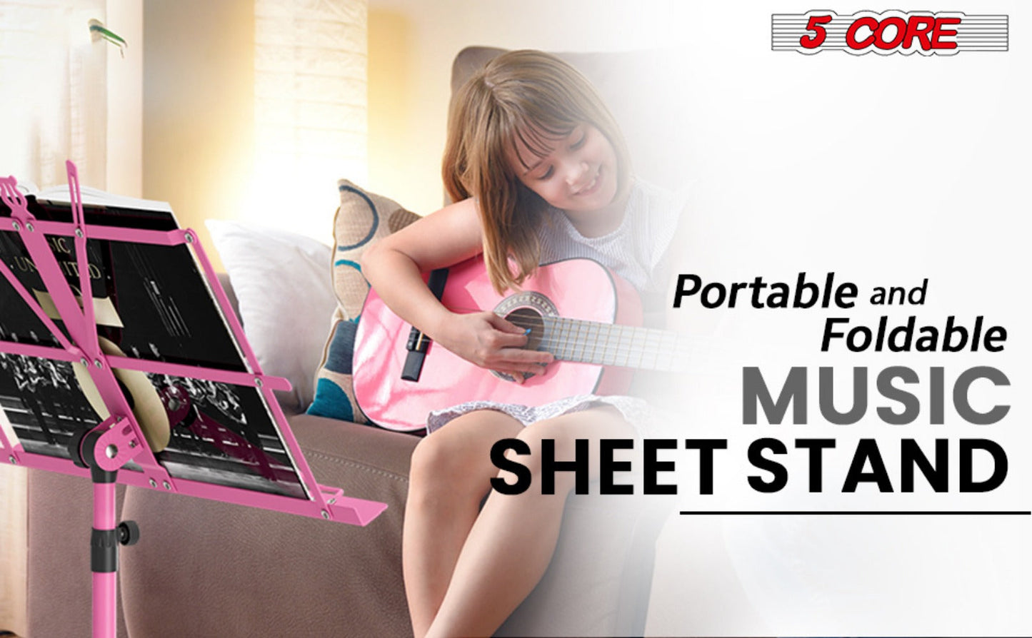 Folding Music Stand, Foldable, Adjustable, Core for Holding Sheet Music For Lessons detail image - detail view 17