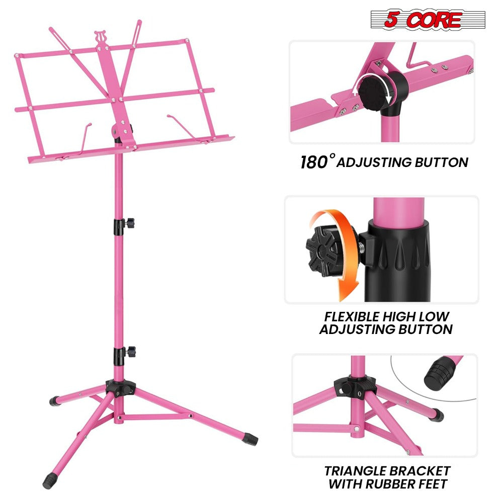 Folding Music Stand, Foldable, Adjustable, Core for Holding Sheet Music For Lessons detail image