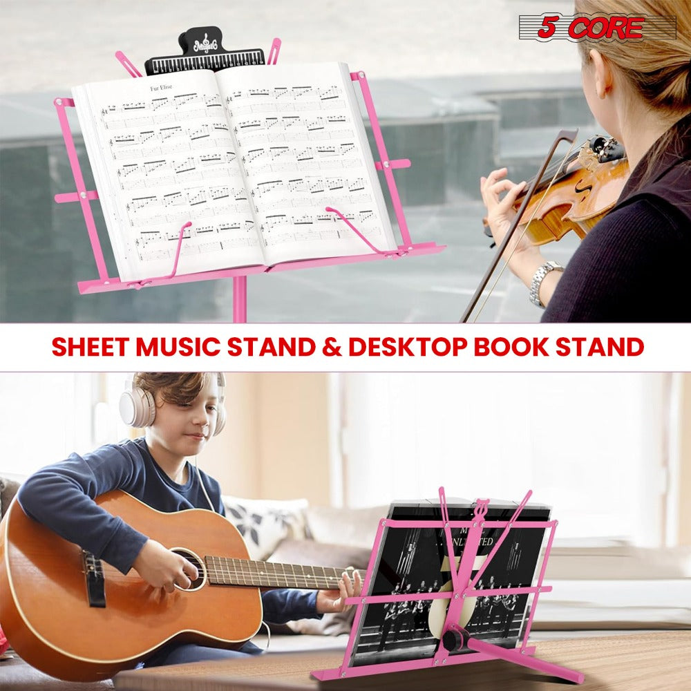 Folding Music Stand, Foldable, Adjustable, Core for Holding Sheet Music For Lessons detail image - detail view 5