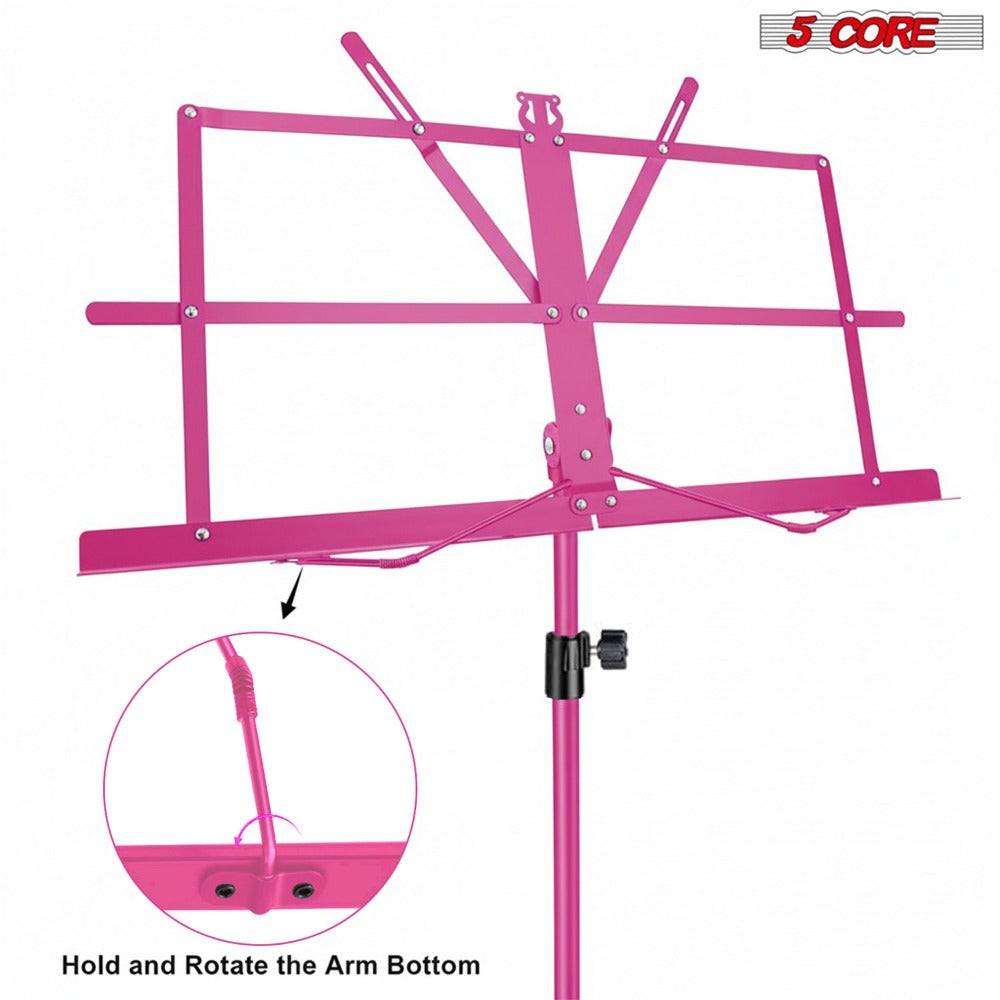 Folding Music Stand, Foldable, Adjustable, Core for Holding Sheet Music For Lessons detail image - detail view 7