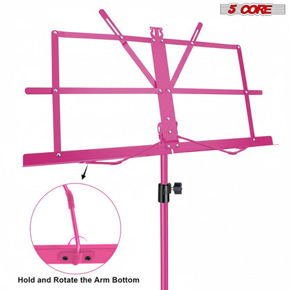 Folding Music Stand, Foldable, Adjustable, Core for Holding Sheet Music For Lessons detail image - detail view 7