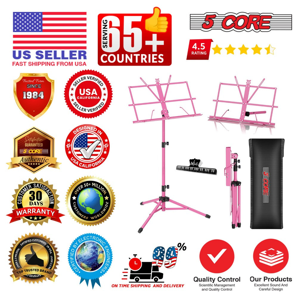 Folding Music Stand, Foldable, Adjustable, Core for Holding Sheet Music For Lessons detail image - detail view 9