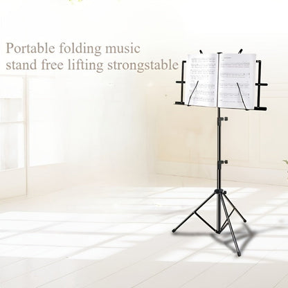 Folding Music Stand, Portable, Foldable, 2-in-1 for Holding Sheet Music For Lessons detail image - detail view 12