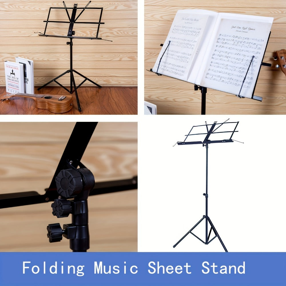 Folding Music Stand, Portable, Foldable, 2-in-1 for Holding Sheet Music For Lessons detail image - detail view 15