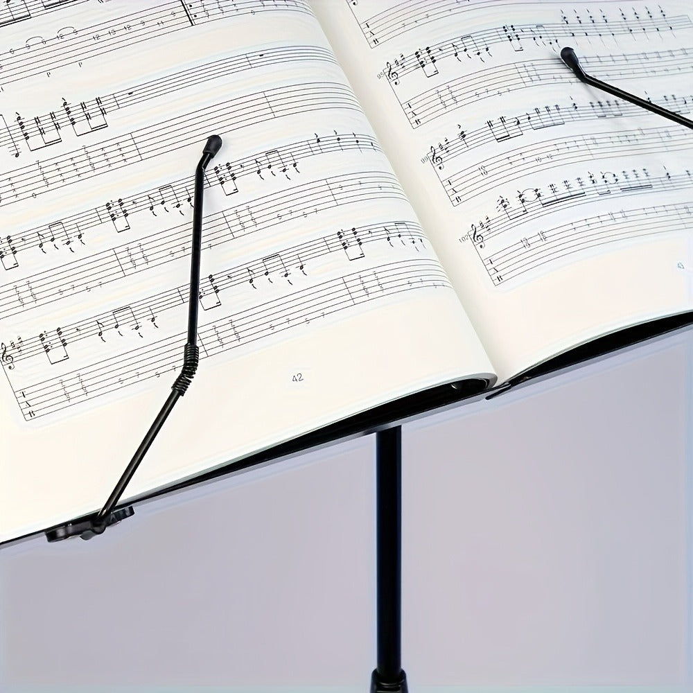 Folding Music Stand, Portable, Foldable, 2-in-1 for Holding Sheet Music For Lessons detail image - detail view 9