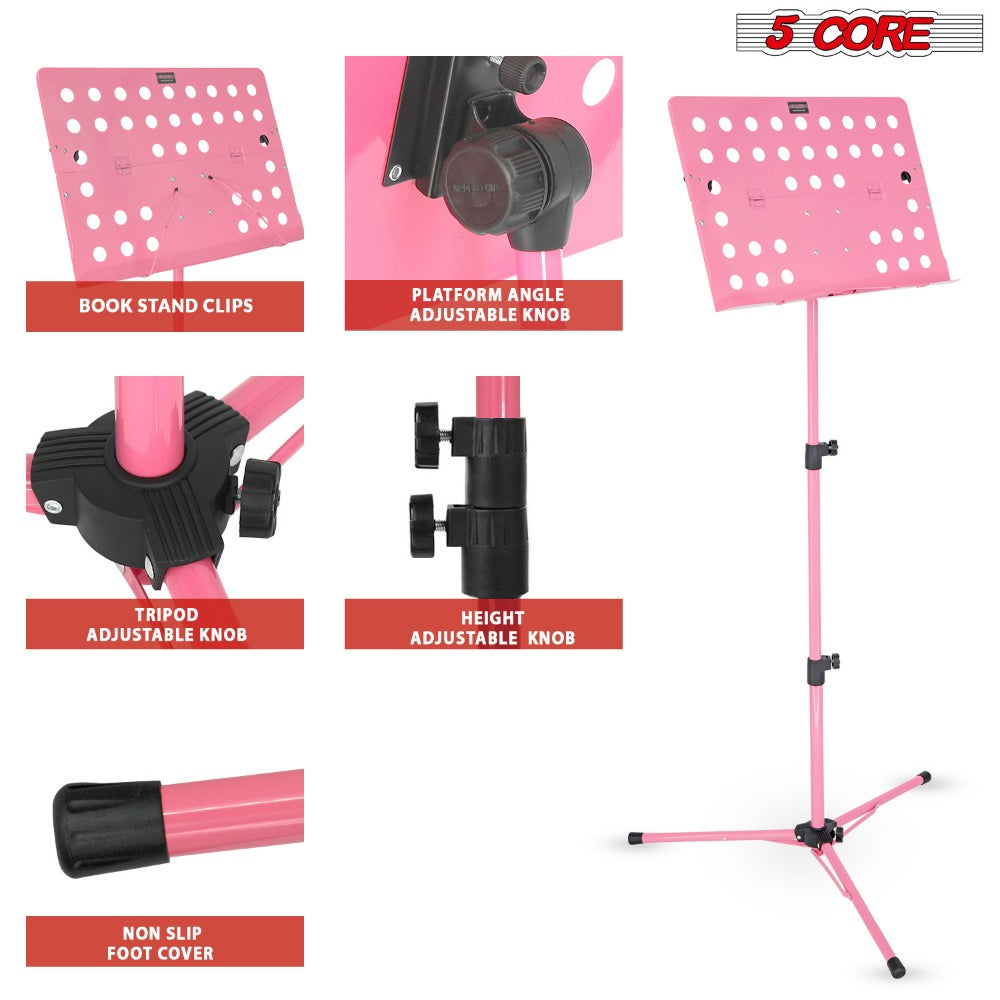 Folding Music Stand, Rechargeable, Foldable, Core for Holding Sheet Music For Lessons detail image - detail view 5