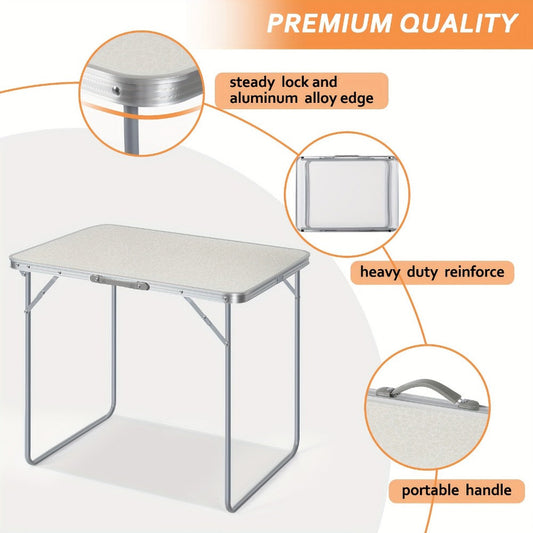 Folding Table, Space-Saving Utility Table for Work, Display, and Everyday Use detail image