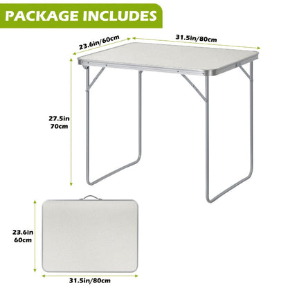 Folding Table, Space-Saving Utility Table for Work, Display, and Everyday Use detail image - detail view 3