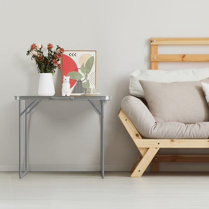 Folding Table, Space-Saving Utility Table for Work, Display, and Everyday Use detail image - detail view 6