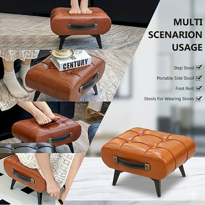 Footstool with Footrest for Practical Everyday Home Use in Living Room detail image - detail view 10