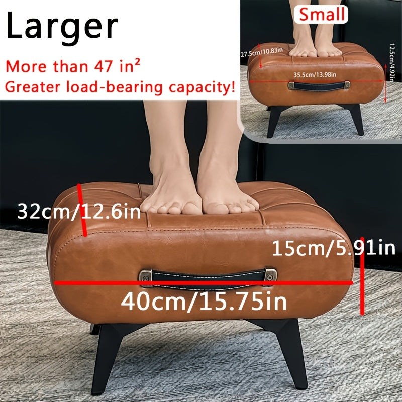 Footstool shown in the Khaki-Large option