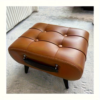 Footstool shown in the Khaki option