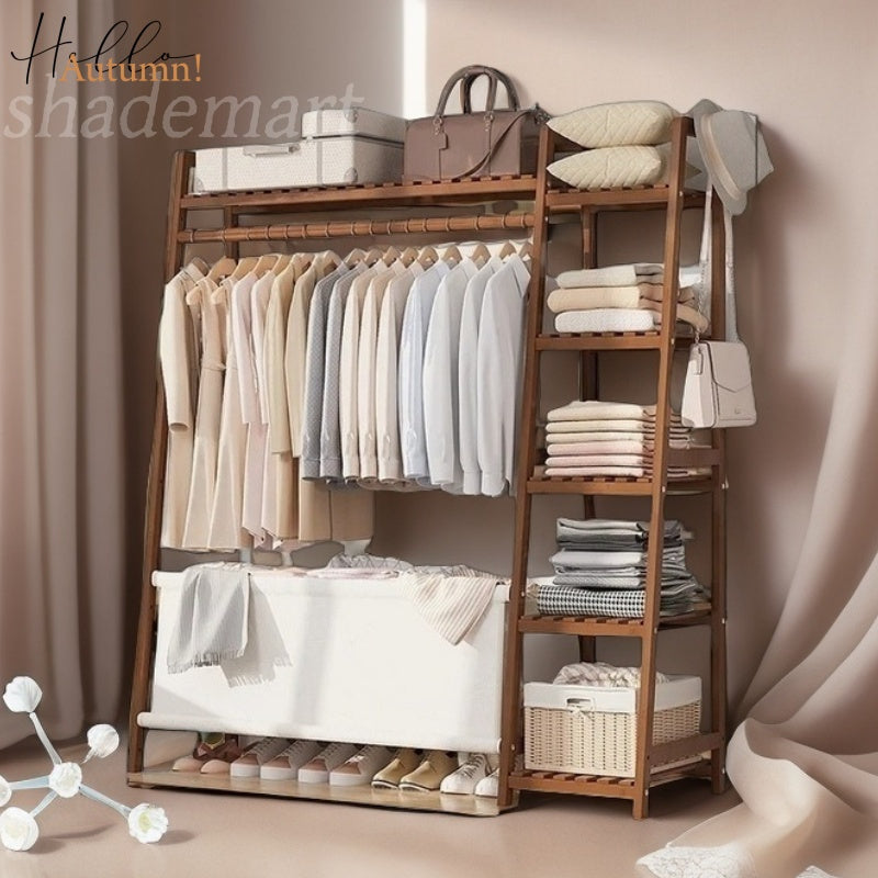 Clothes Rack shown in the brown, 51in with bag option