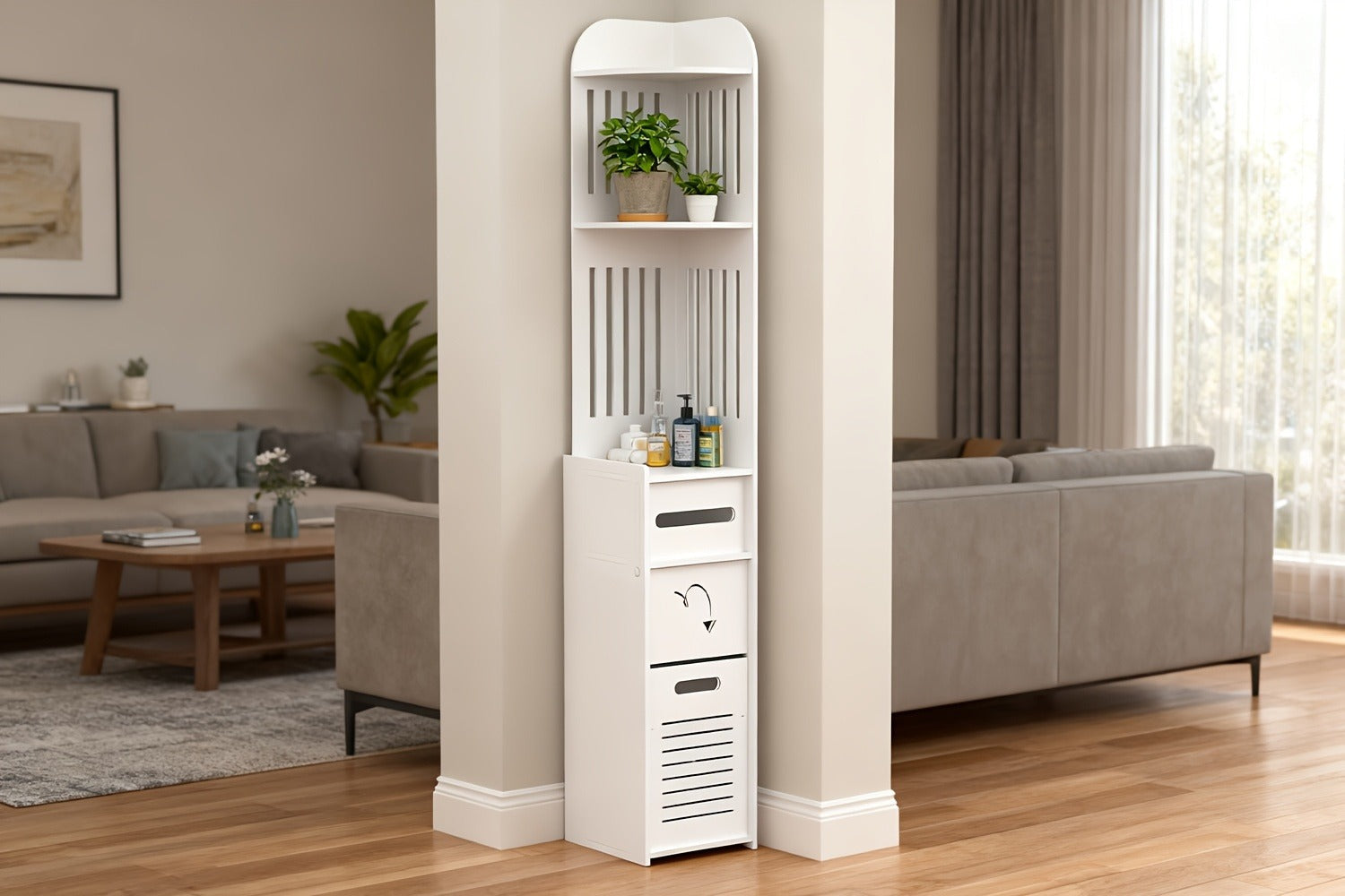 Freestanding Bathroom Cabinet with Waterproof Protection for Organized Everyday Storage detail image - detail view 11
