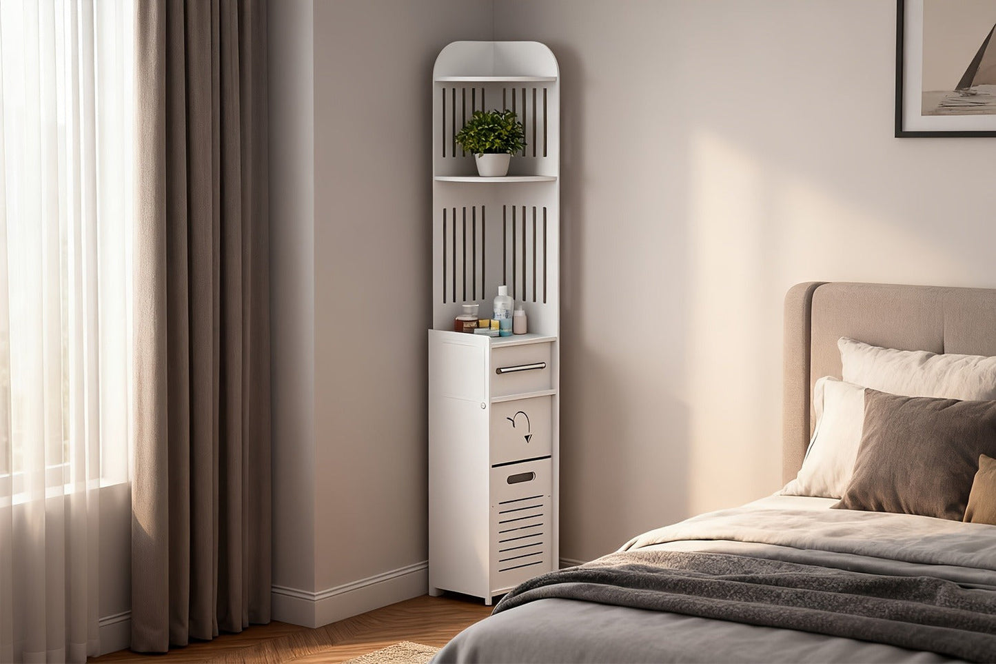 Freestanding Bathroom Cabinet with Waterproof Protection for Organized Everyday Storage detail image - detail view 13