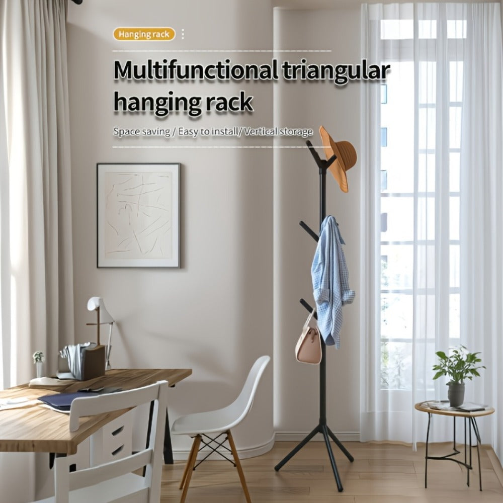 Freestanding Clothes Rack with Rolling Wheels for Organized Everyday Storage detail image