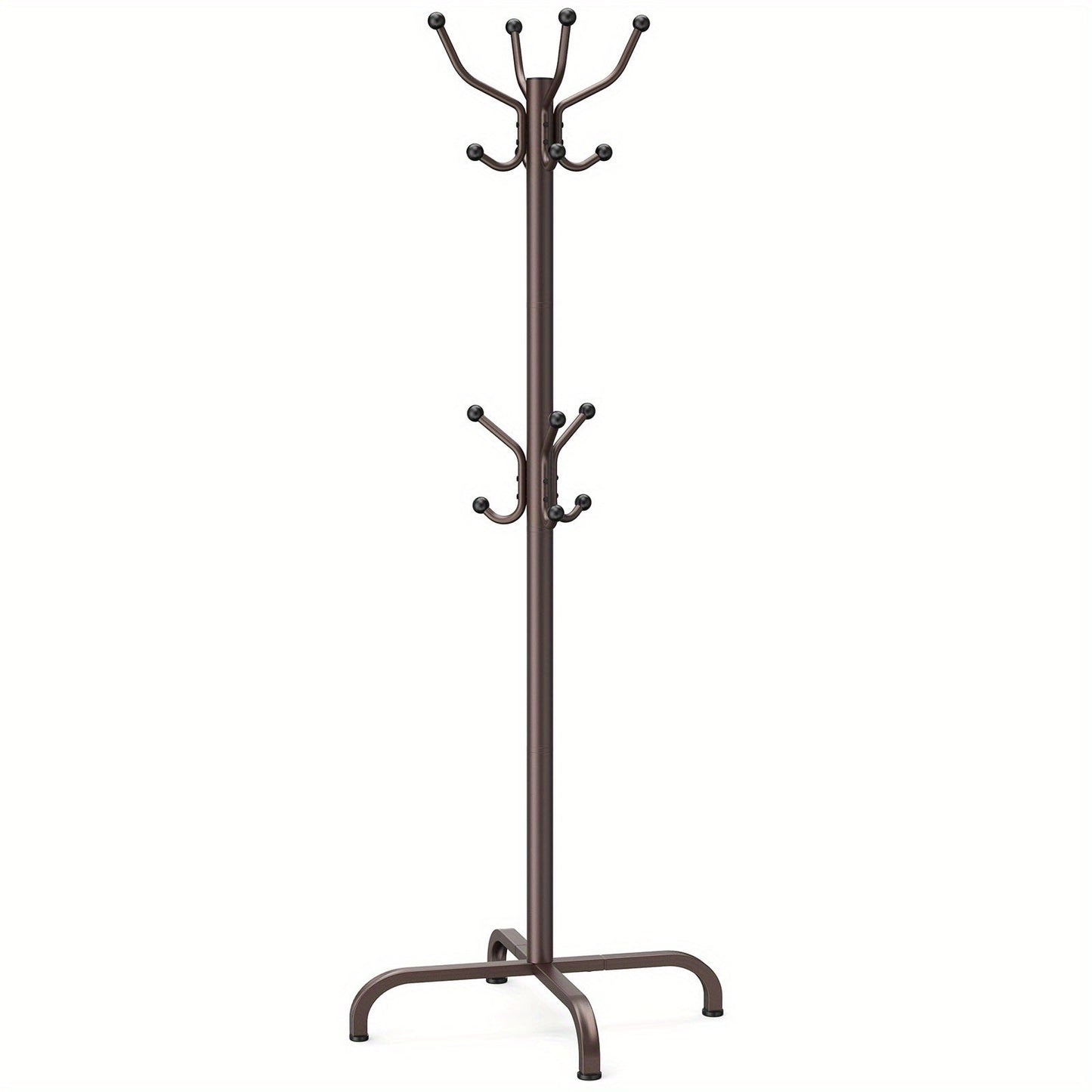 Coat Rack shown in the Brown option