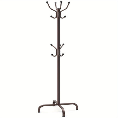 Coat Rack shown in the Brown option