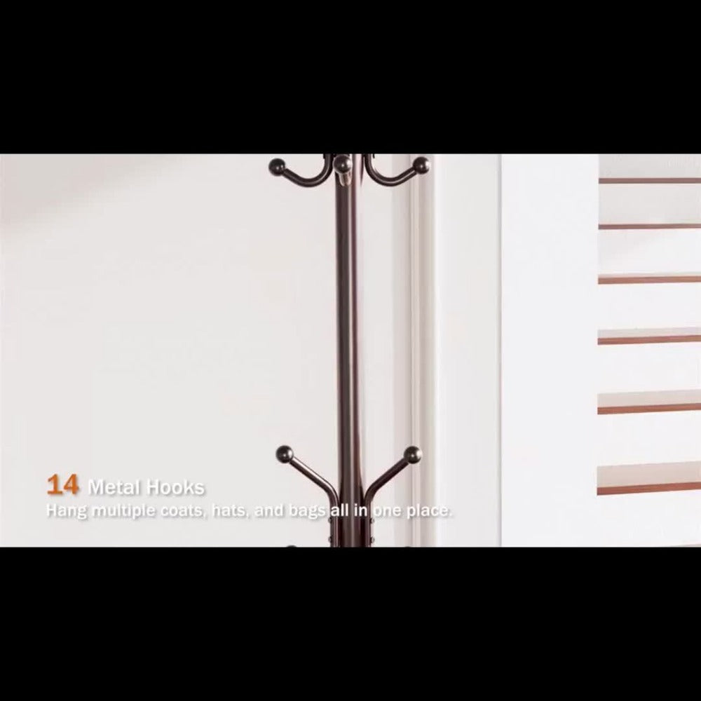 Freestanding Coat Rack with Adjustable Height, Coat and Hat Organizer detail image - detail view 8