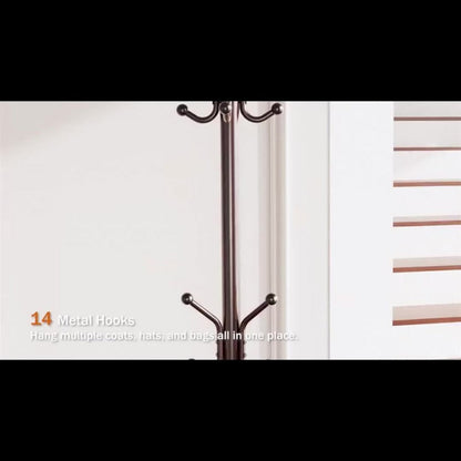 Freestanding Coat Rack with Adjustable Height, Coat and Hat Organizer detail image - detail view 8