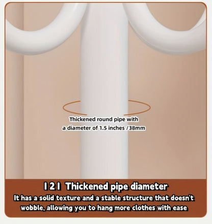 Freestanding Heavy-Duty Coat Rack with Tool-Free Assembly, Entryway Hall Tree detail image - detail view 11