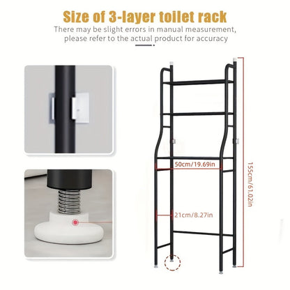 Freestanding Metal Bathroom Storage Rack for Organized Everyday Storage detail image - detail view 4