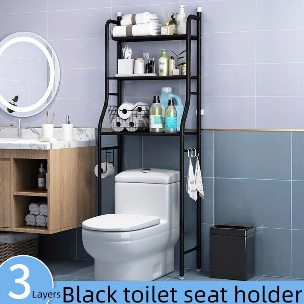 Bathroom Storage Rack, Above Toilet Storage Rack Freestanding Metal Bathroom Organizer shown in the main product view