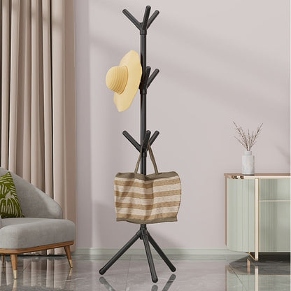 Freestanding Metal Coat Rack, Entryway Hall Tree for Organized Everyday Storage detail image