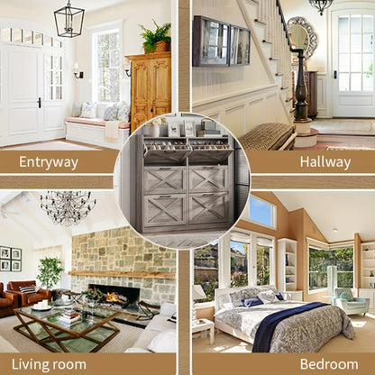 Freestanding Narrow Shoe Cabinet, Covered Shoe Storage for Entryway detail image