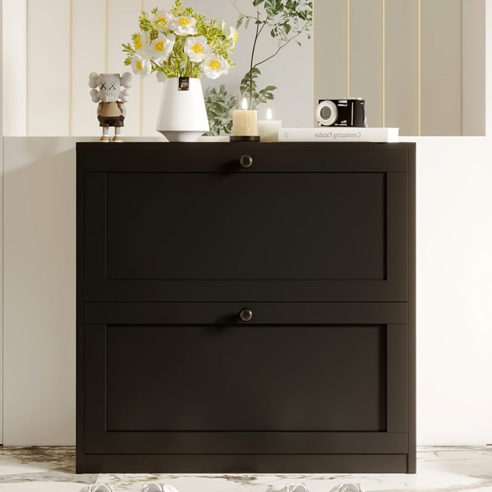 Freestanding Narrow Shoe Cabinet, Space-Saving Shoe Cupboard for Entryway detail image - detail view 5