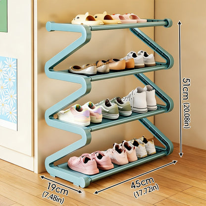 Freestanding Plastic Shoe Rack with Stackable Design for Organized Everyday Storage detail image - detail view 15