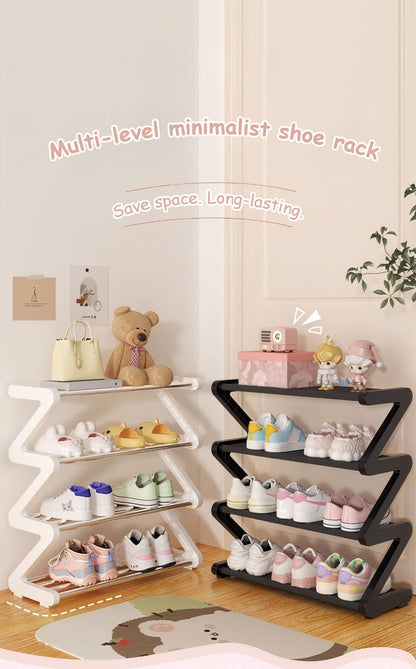 Freestanding Plastic Shoe Rack with Stackable Design for Organized Everyday Storage detail image - detail view 19