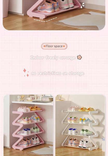 Freestanding Plastic Shoe Rack with Stackable Design for Organized Everyday Storage detail image - detail view 21