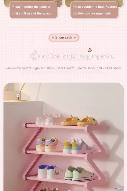 Freestanding Plastic Shoe Rack with Stackable Design for Organized Everyday Storage detail image - detail view 22
