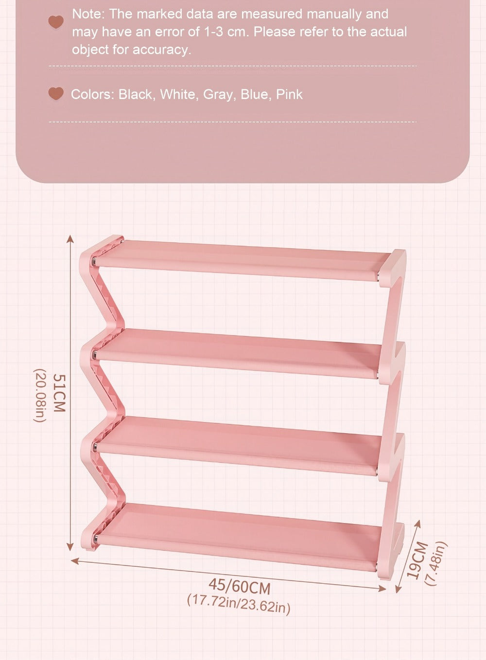 Freestanding Plastic Shoe Rack with Stackable Design for Organized Everyday Storage detail image - detail view 28