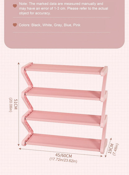 Freestanding Plastic Shoe Rack with Stackable Design for Organized Everyday Storage detail image - detail view 28
