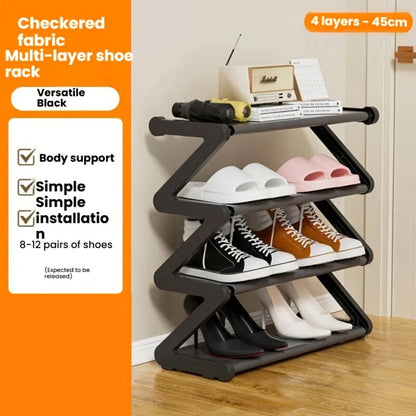 Freestanding Plastic Shoe Rack with Stackable Design for Organized Everyday Storage detail image - detail view 5