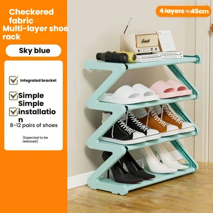 Freestanding Plastic Shoe Rack with Stackable Design for Organized Everyday Storage detail image - detail view 9
