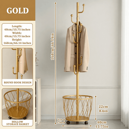 Coat Rack shown in the 【Golden color】 option